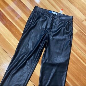 Faux leather pants